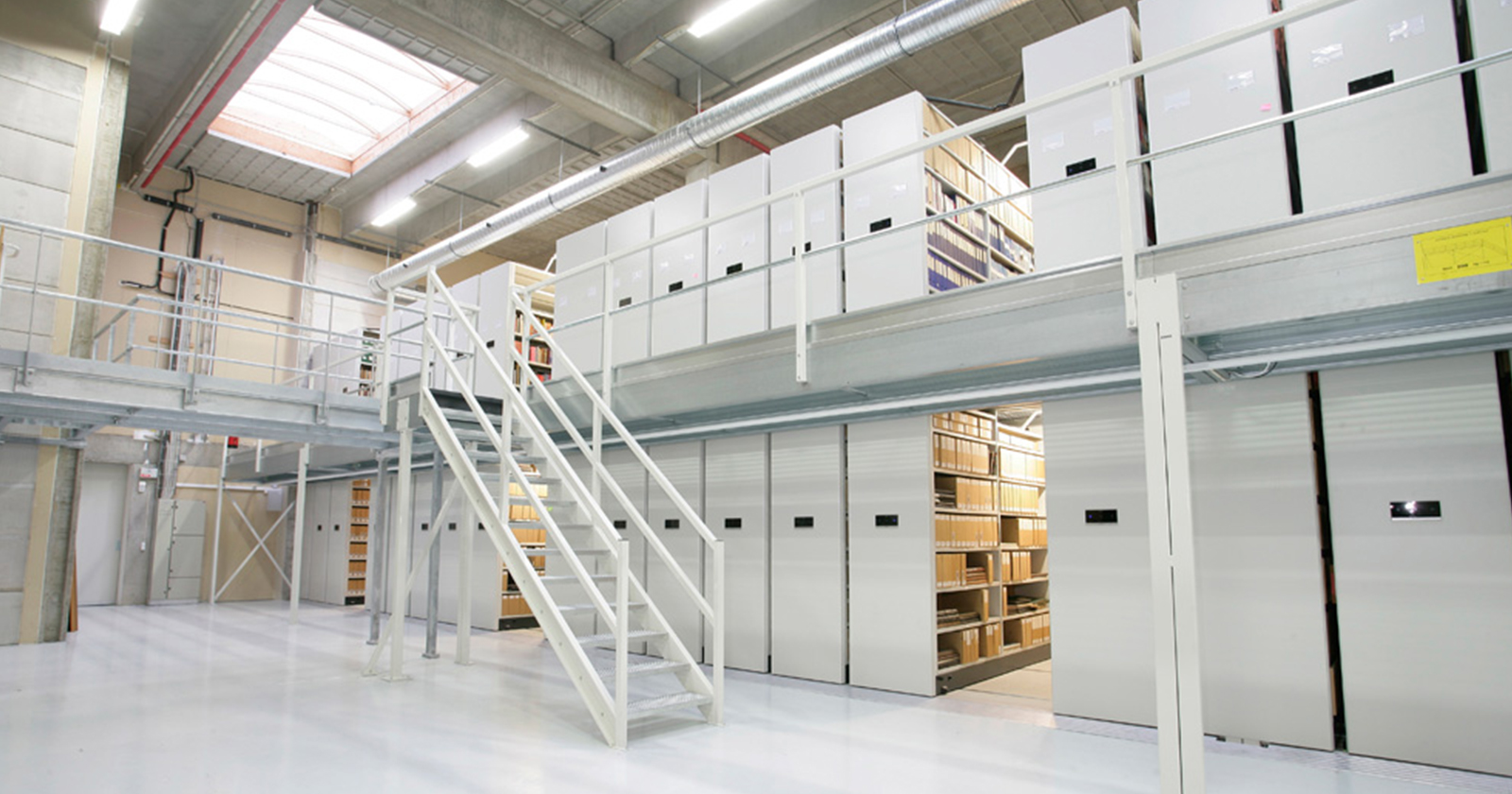 Double Decker Mobile Shelving