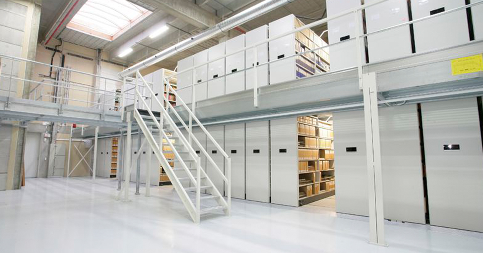 Double Decker Mobile Shelving