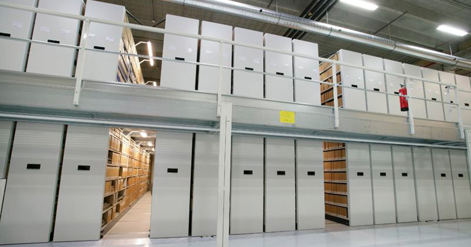 Double Decker Mobile Shelving