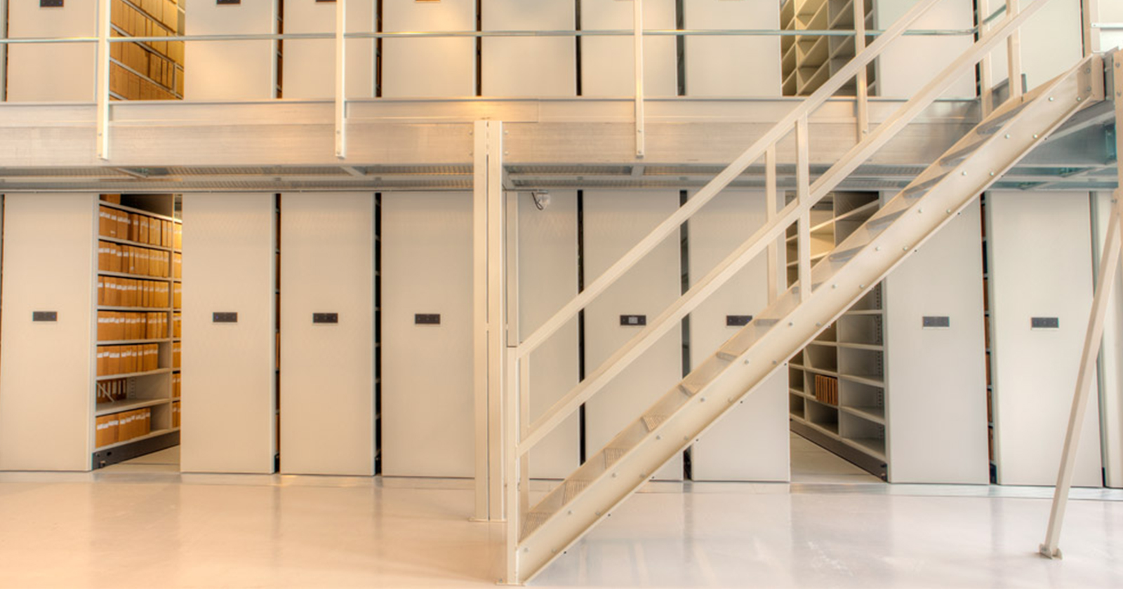 Double Decker Mobile Shelving