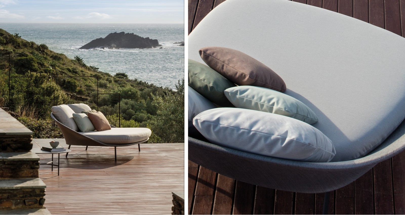 Twins double chaise longue