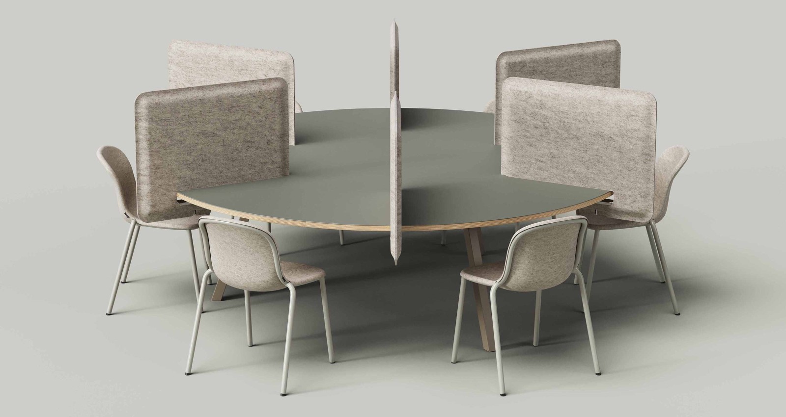  AK 1 PET Felt Workplace Divider