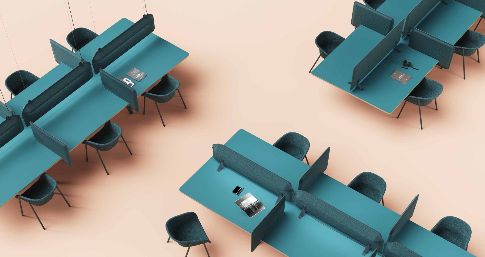  AK 1 PET Felt Workplace Divider