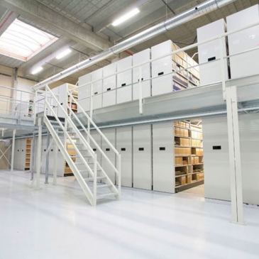 Double Decker Mobile Shelving