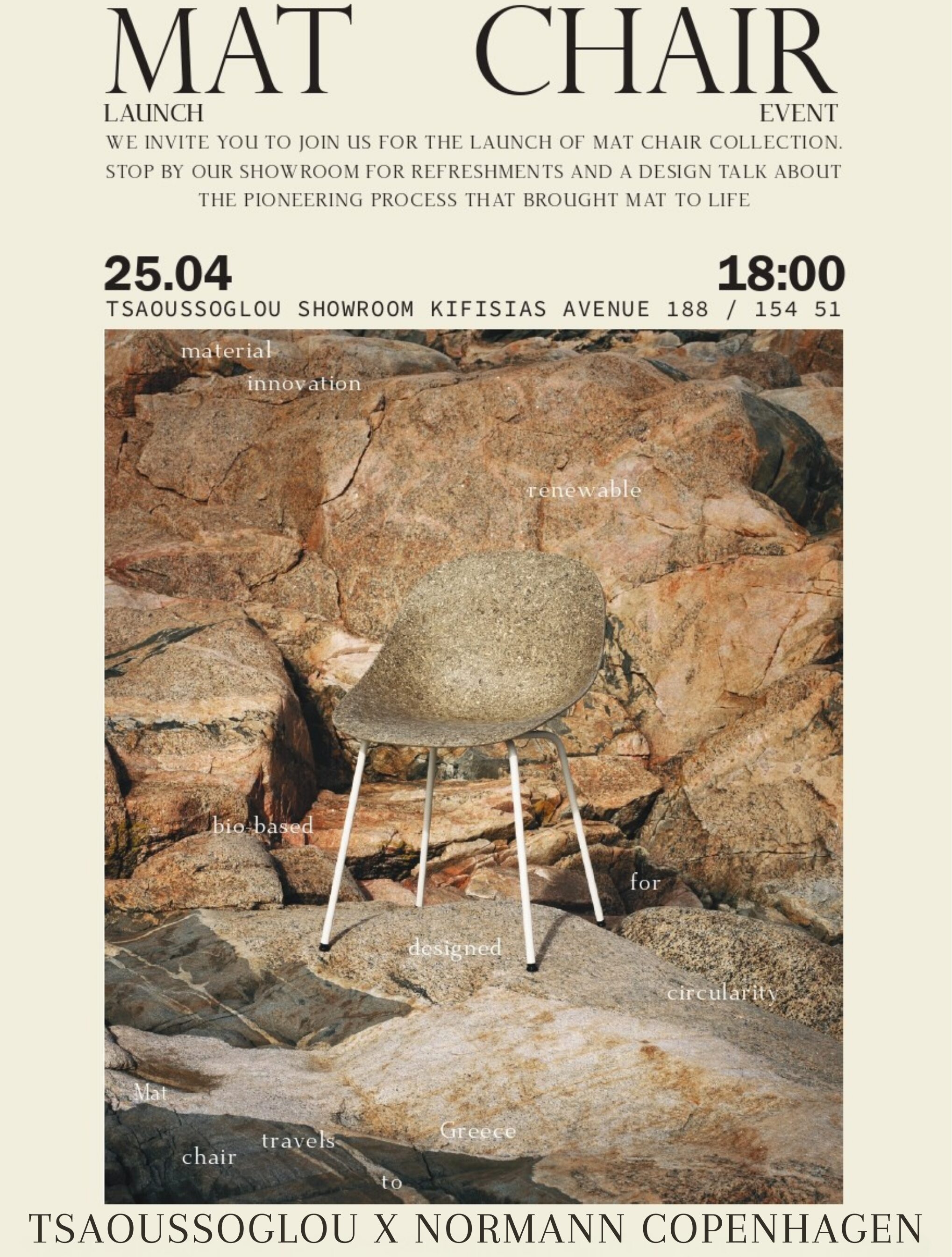 Mat chair launch event